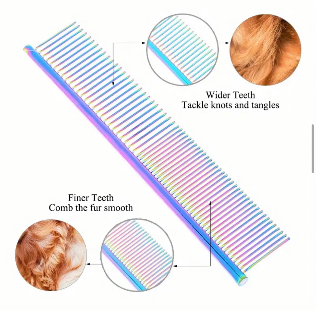 Stainless Steel Pet Comb