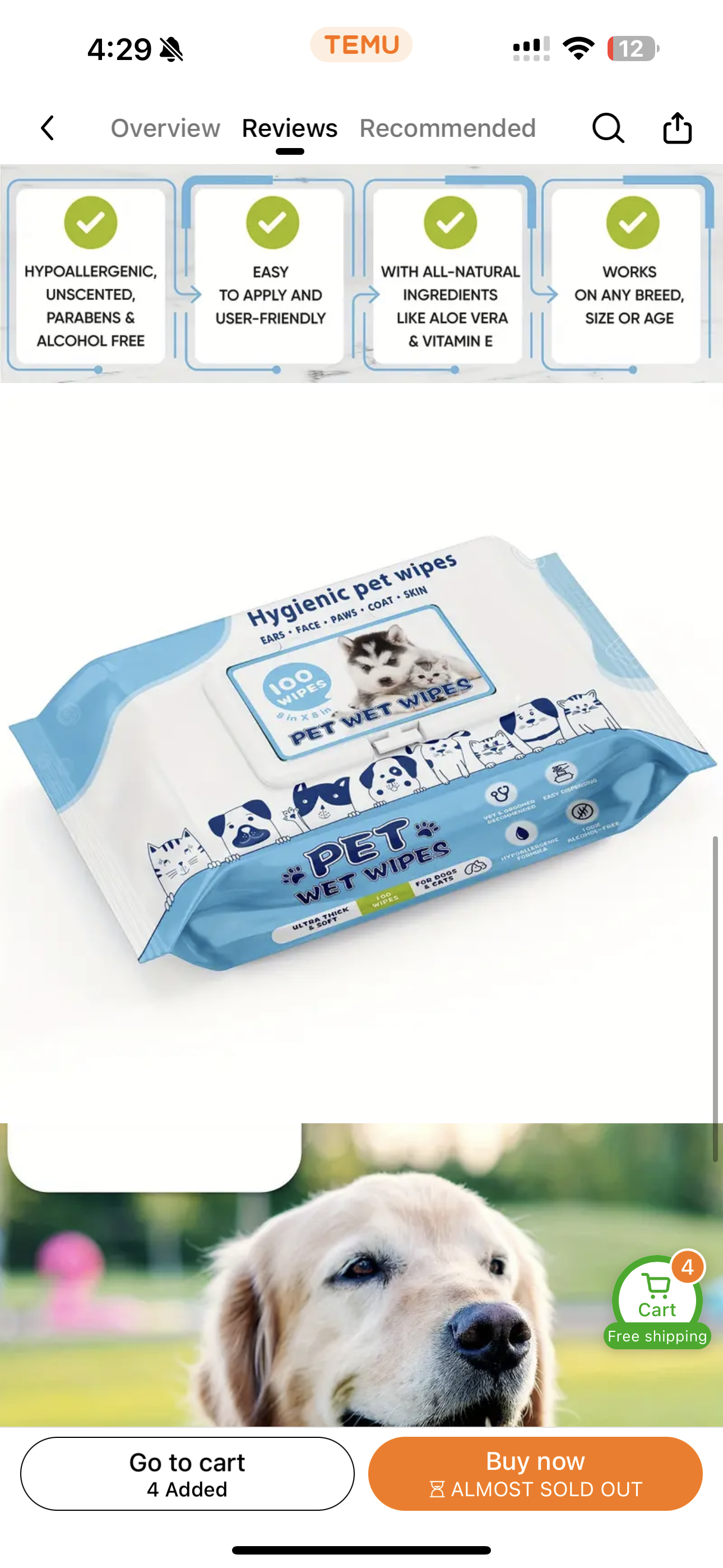 Hygienic Pet Wipes