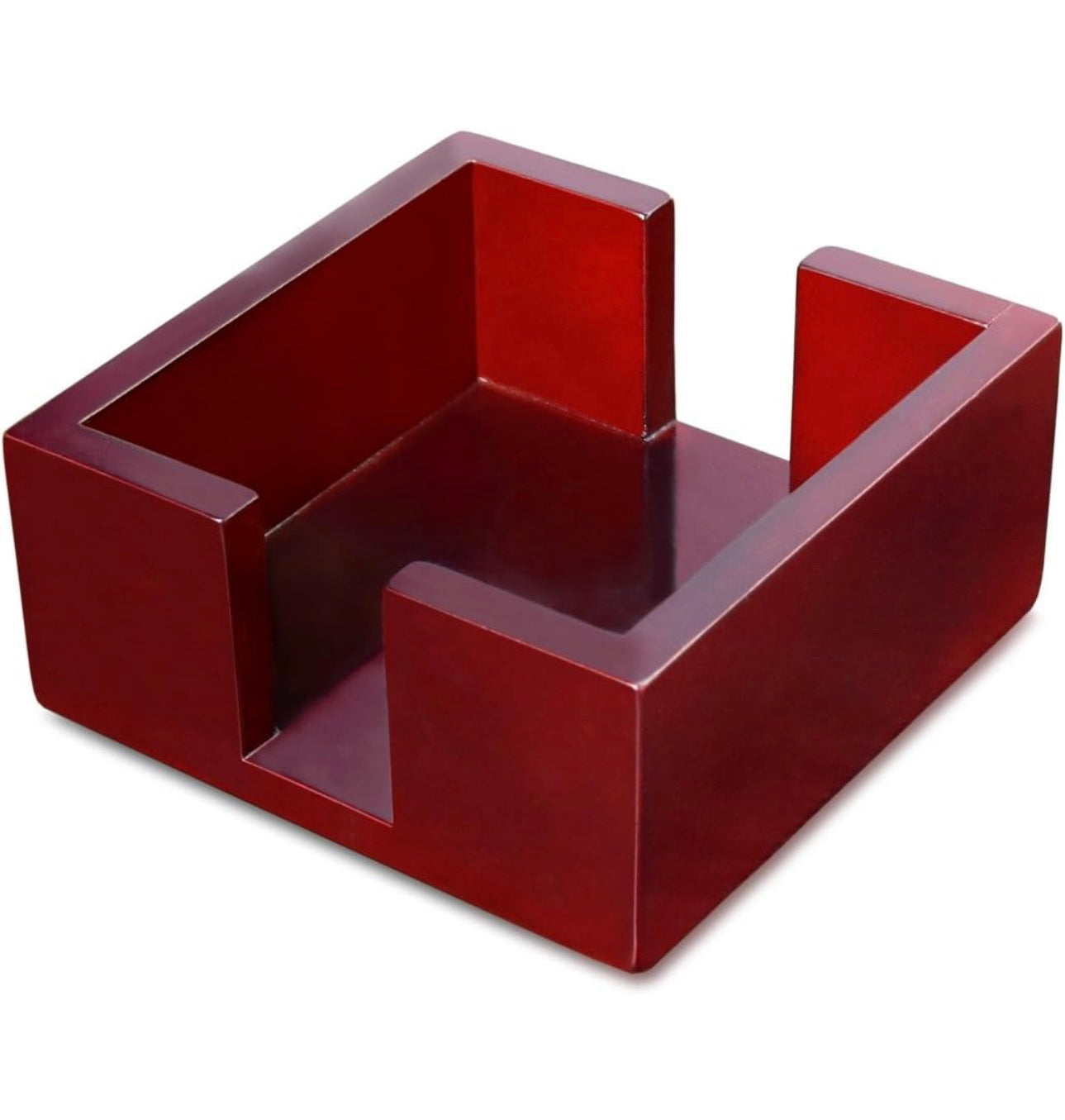 Square Slate Coasters, Set of 6 with Solid Wood Holder