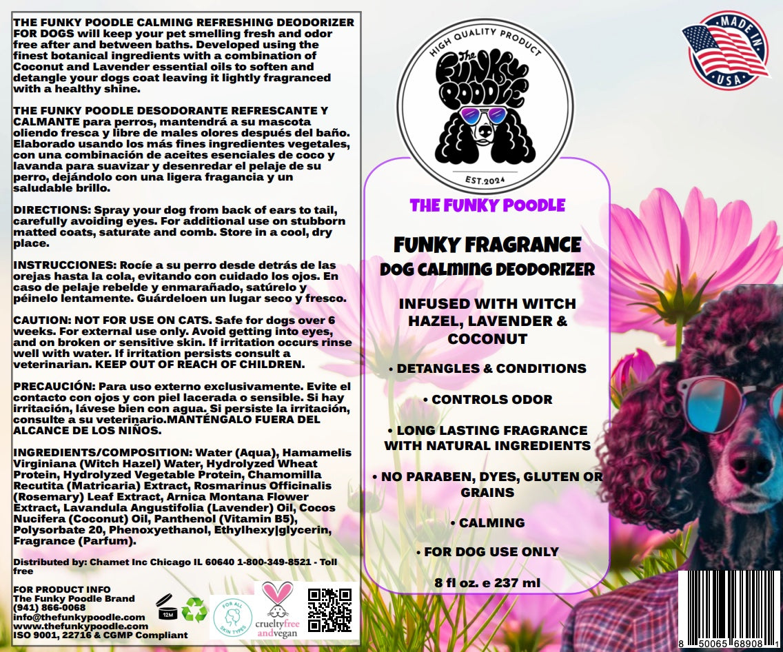 Funky Fragrance Dog Deodorizer - 8oz